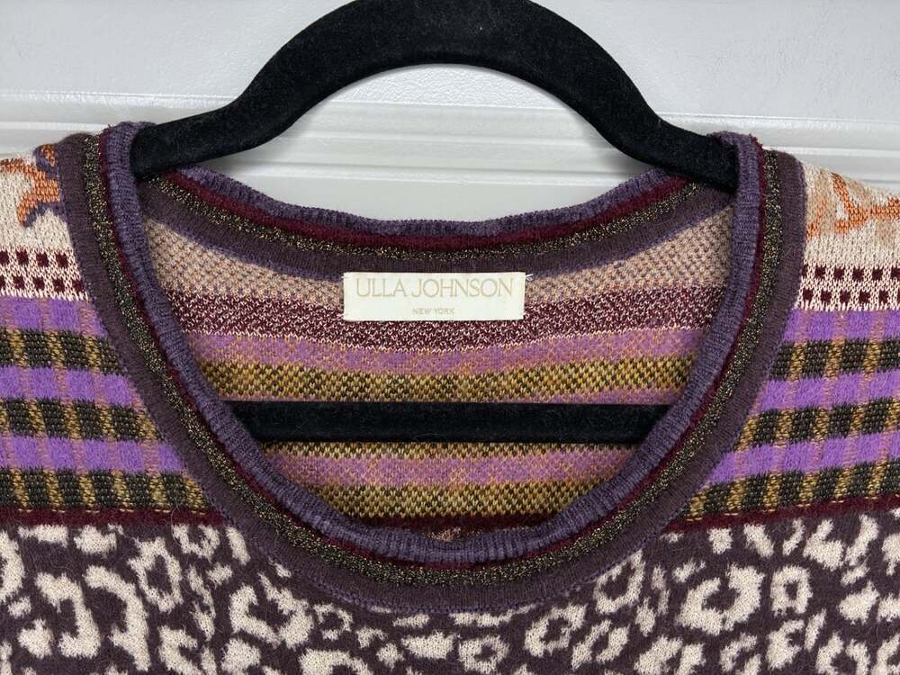 Ulla Johnson Paloma Dress in Woodland Size Large Wool Blend Long Sleeve Maxi - Picture 6 of 12